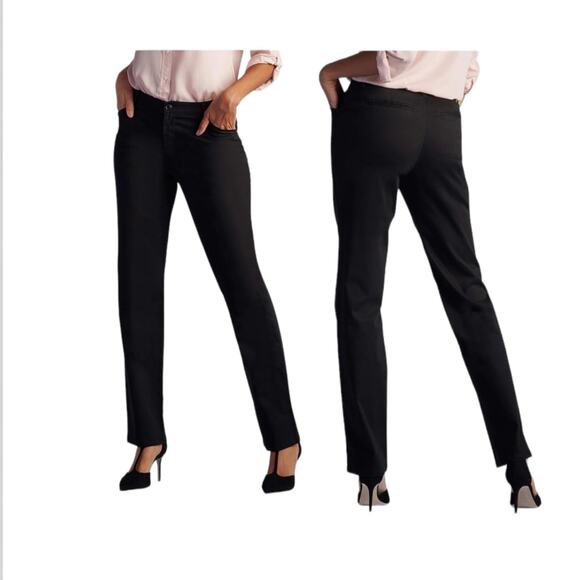 NEW Lee Women's Relaxed Fit All Day Straight Leg Pant 10 Short - Picture 2 of 9